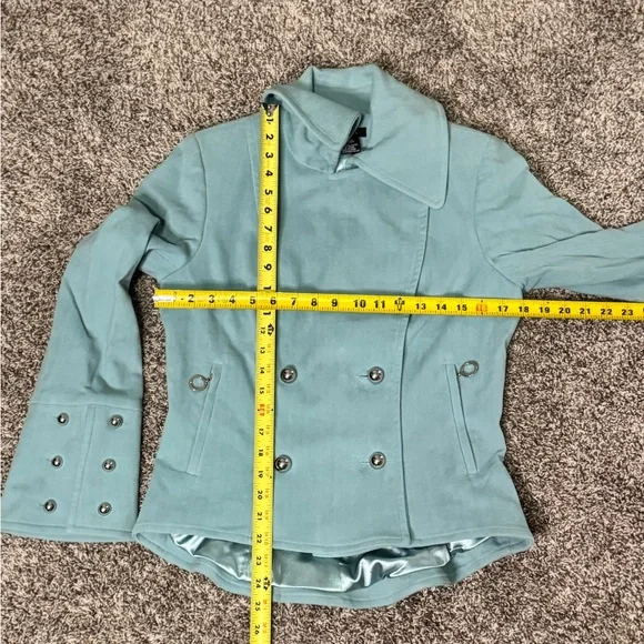 Etcetera Women's Light Blue Double-Breasted Jacket - Picture 8 of 8